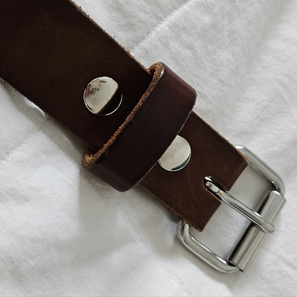 Solid leather belt 👌 - Picture 1 of 4
